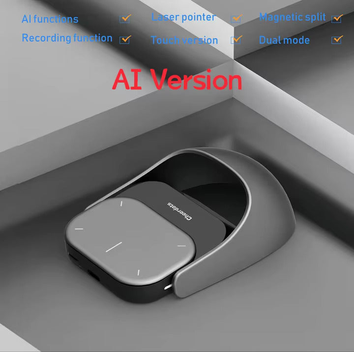 Detachable Air Mouse Wireless Touchpad All-in-one Pocket AI Recording ChatGPT Enabled Mouse Customized Gaming Mouse