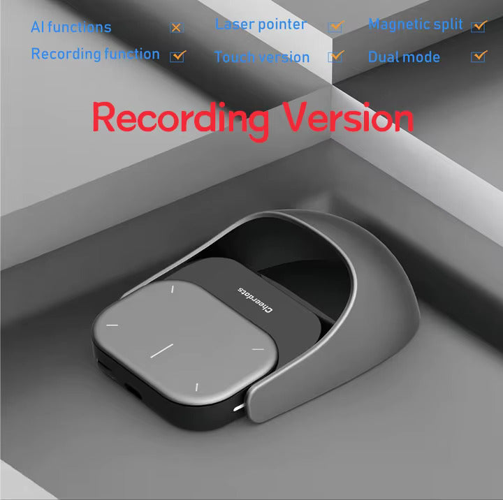 Detachable Air Mouse Wireless Touchpad All-in-one Pocket AI Recording ChatGPT Enabled Mouse Customized Gaming Mouse